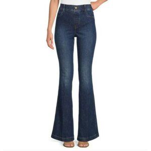SPANX Pull-on Stretch SpanxShape EveryWear Flare Jeans Dark Wash Size S Petite
